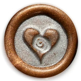 Global Solutions Metal Wax Seal Small Heart with Swirl