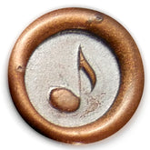 Global Solutions Metal Wax Seal Small Music Note