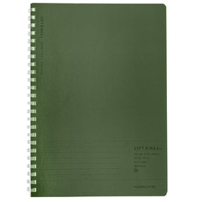 Kokuyo Biz B5 Soft Ring Notebook- Green