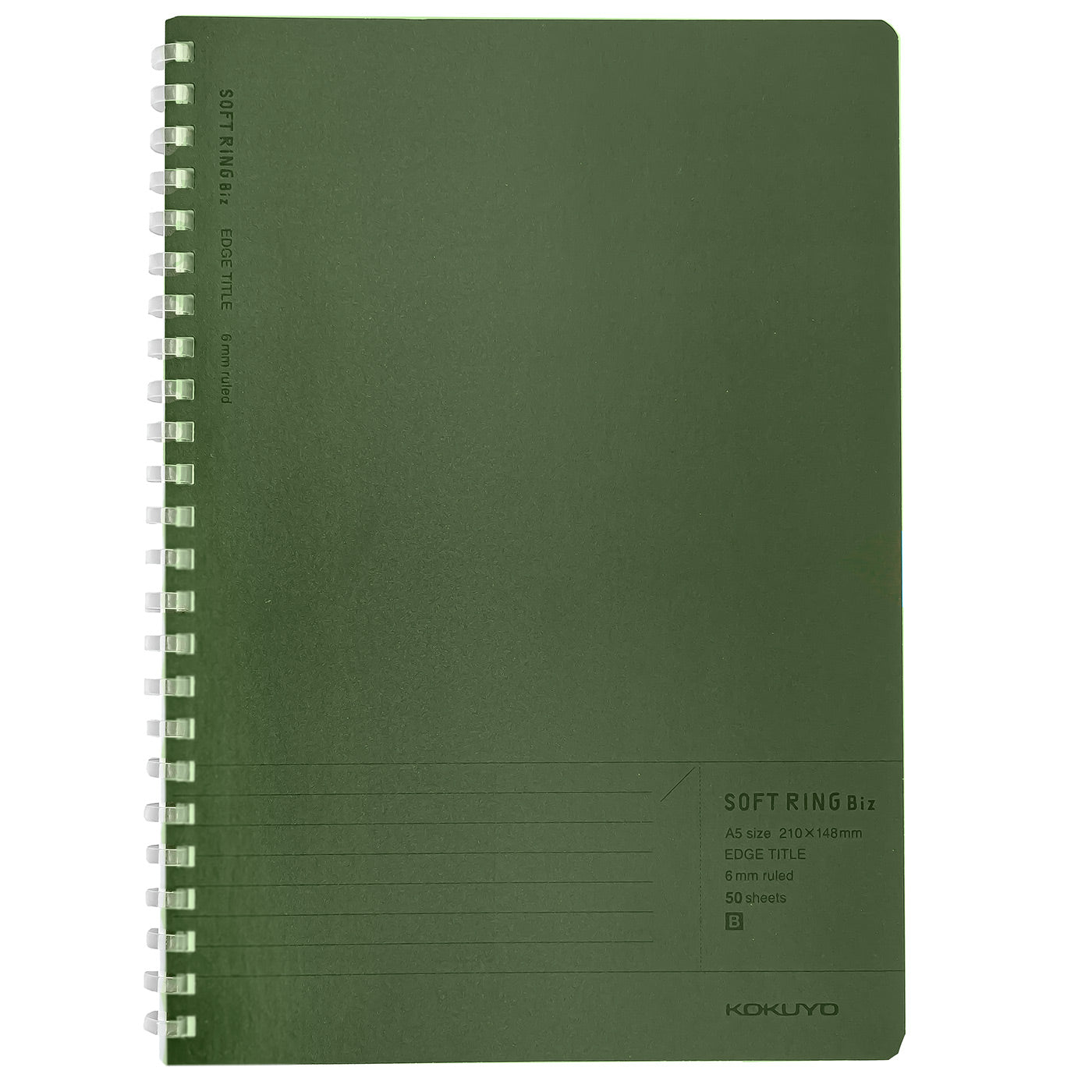 Kokuyo Biz A5 Soft Ring Notebook- Green