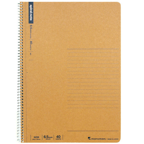 Maruman Notebooks B5 Spiral Note - Lined