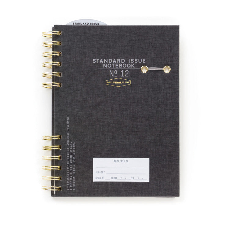 DesignWorks Standard Issue Notebook No. 12  |  Black