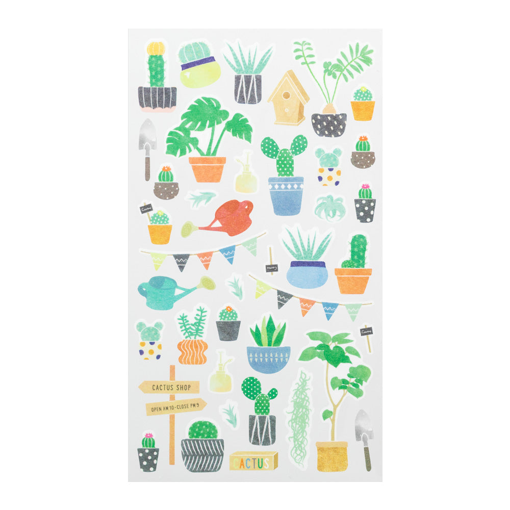 Midori Planner Stickers- Sticker Marché Cactus