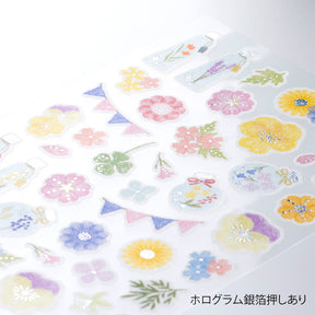 Midori Planner Stickers- Sticker Marché Pressed Flowers
