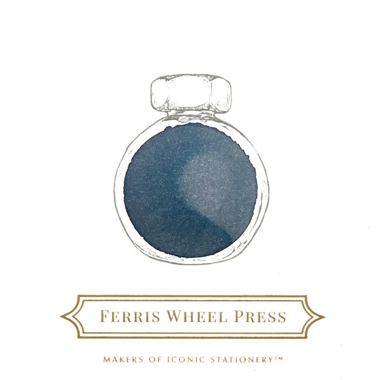 Ferris Wheel Press Storied Blue - Ink Sample - The Goulet Pen Company