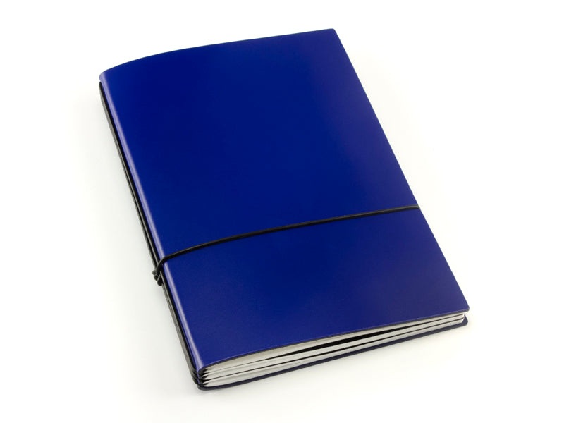 X17 SuperBuch A5 Refillable Leather Notebook- Blue