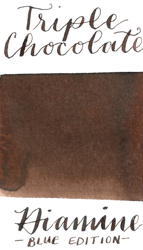 Diamine Blue Edition Triple Chocolate is a delectable brown fountain pen ink.