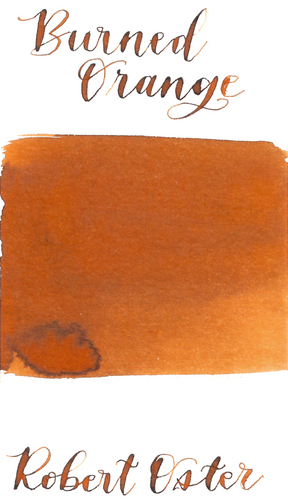 Robert Oster Burned Orange is an interesting, dark orange fountain pen ink with medium shading.