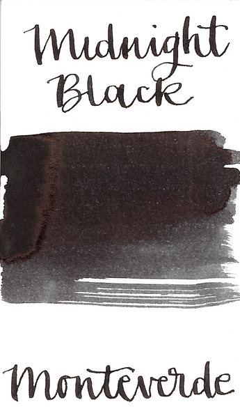 Monteverde Midnight Black - Ink Sample