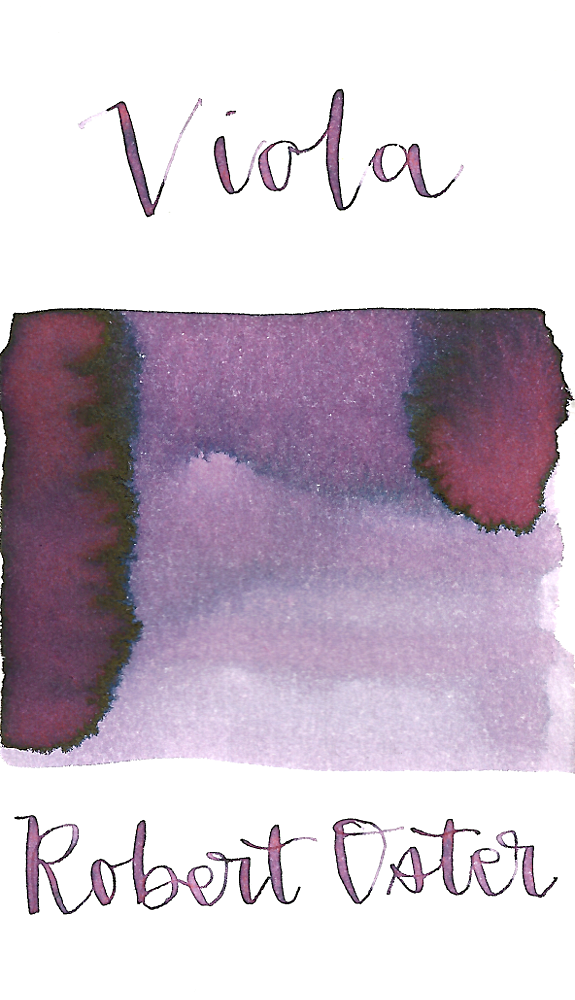 Robert Oster Viola is a bright spring purple fountain pen ink with medium shading. 