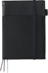 Kokuyo Systemic Refillable A5 Notebook Cover- Black Faux Leather