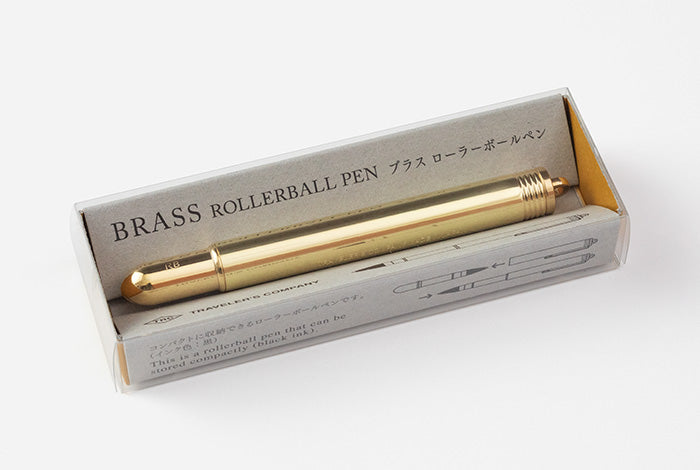 Traveler's Company Solid Brass Rollerball Pen