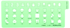 Kokuyo Jibun Techo Template- Numbers & Symbols