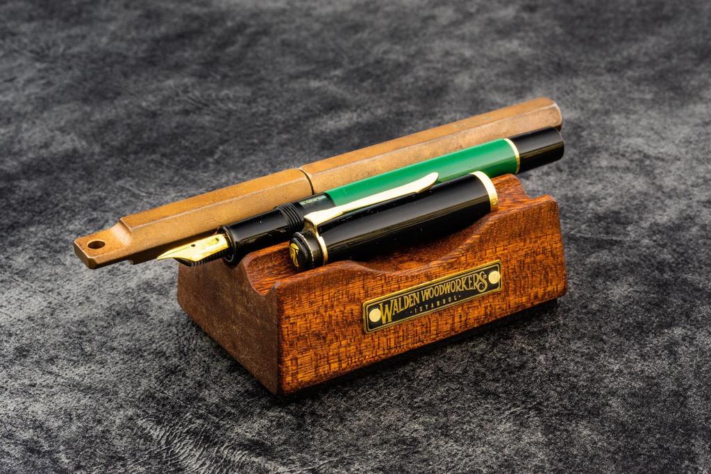 Leather Pen Holder, One Writing Instrument