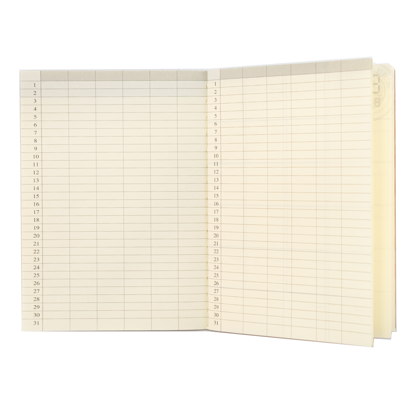 Traveler's Company 006 Passport Sized Refill - Free Diary (Monthly)