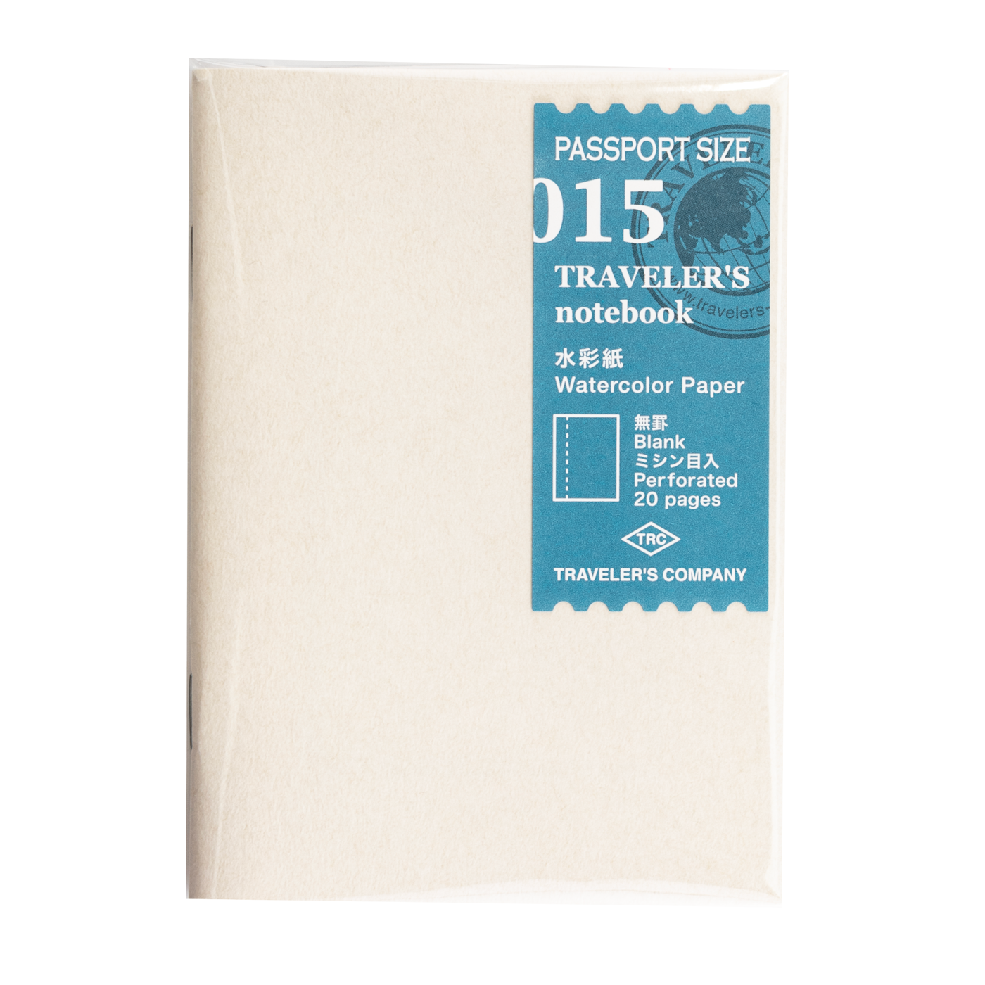 Traveler's Company 015 Passport Sized Refill - Watercolor Paper