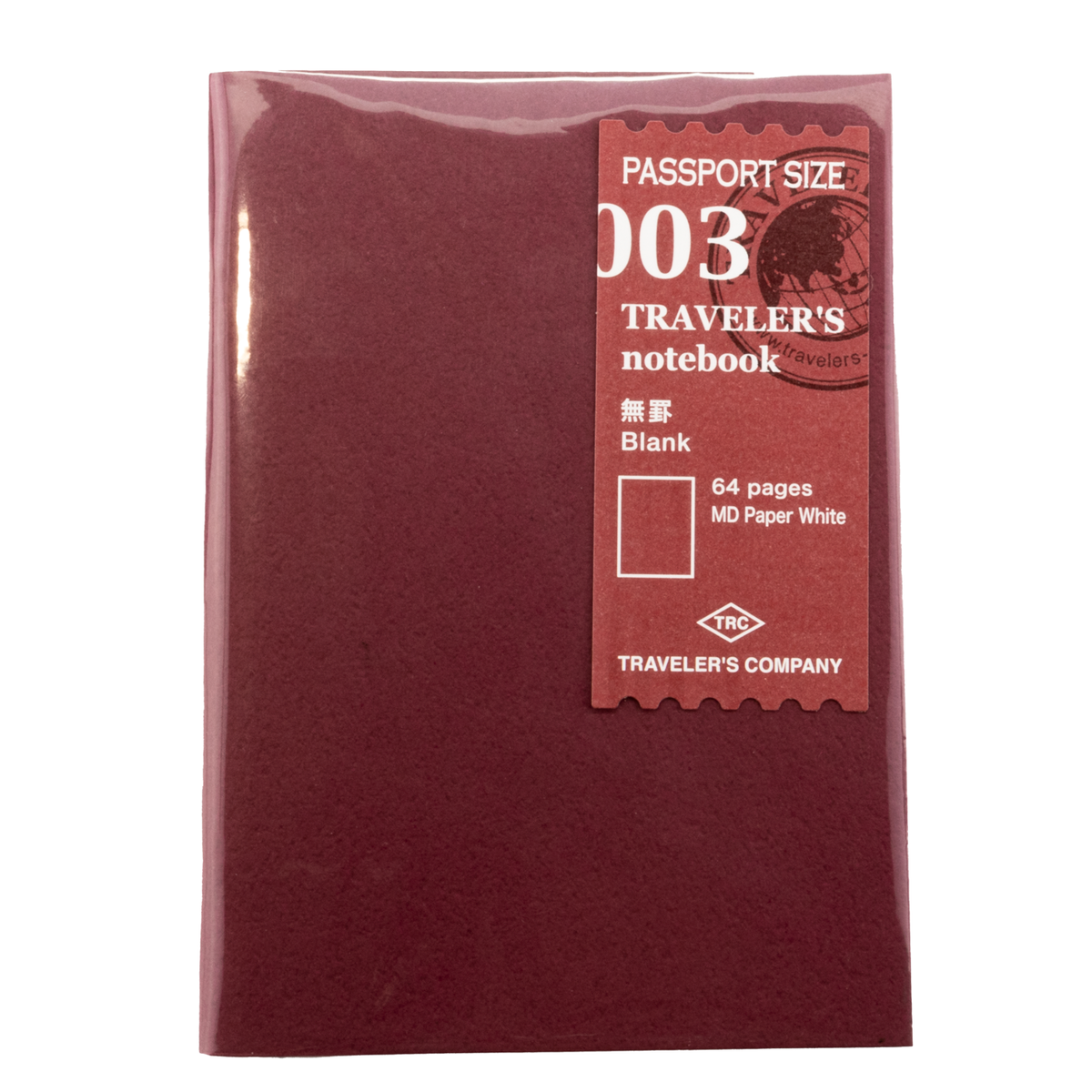 Traveler's Notebook #003 Passport Sized Regular Refill Blank