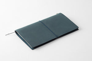 TRAVELER'S COMPANY Regular Sized Leather Notebook Kit - Blue