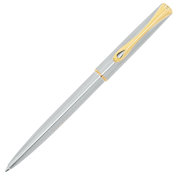 Diplomat Traveller Stainless Steel with Gold Trim Ballpoint