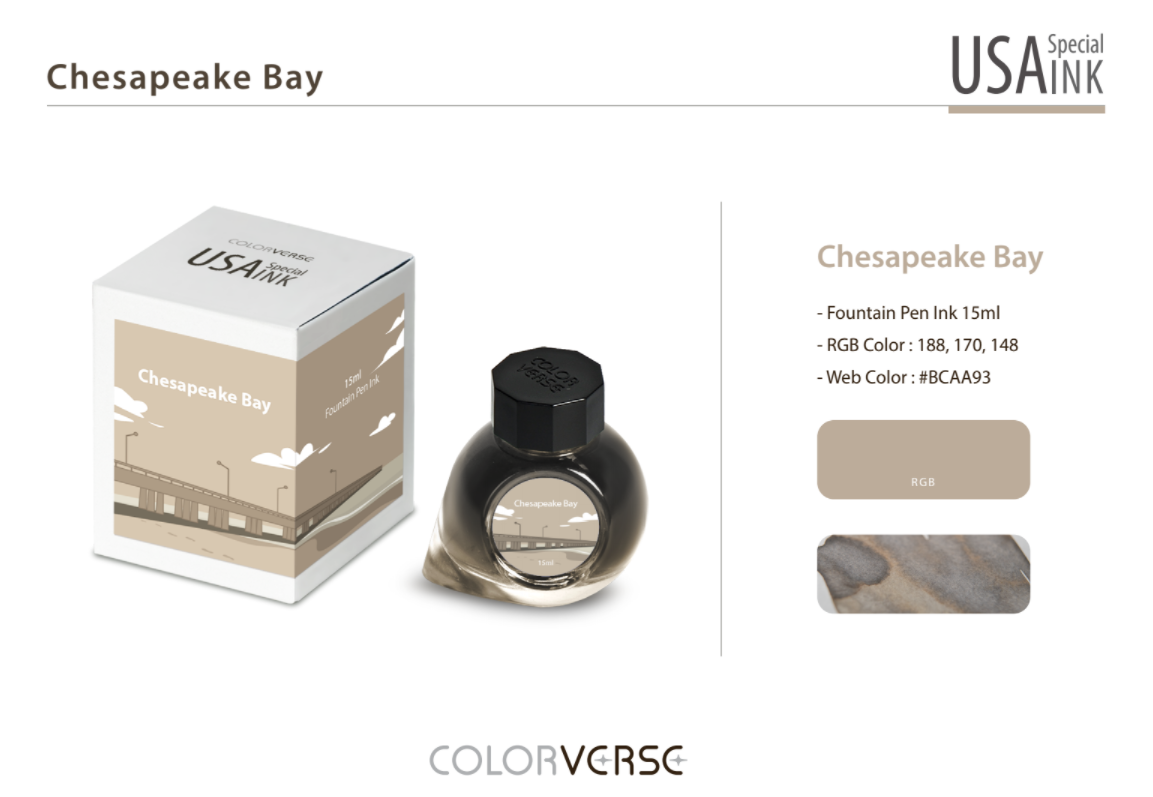 Colorverse USA Special Series Ink- Virginia - Chesapeake Bay