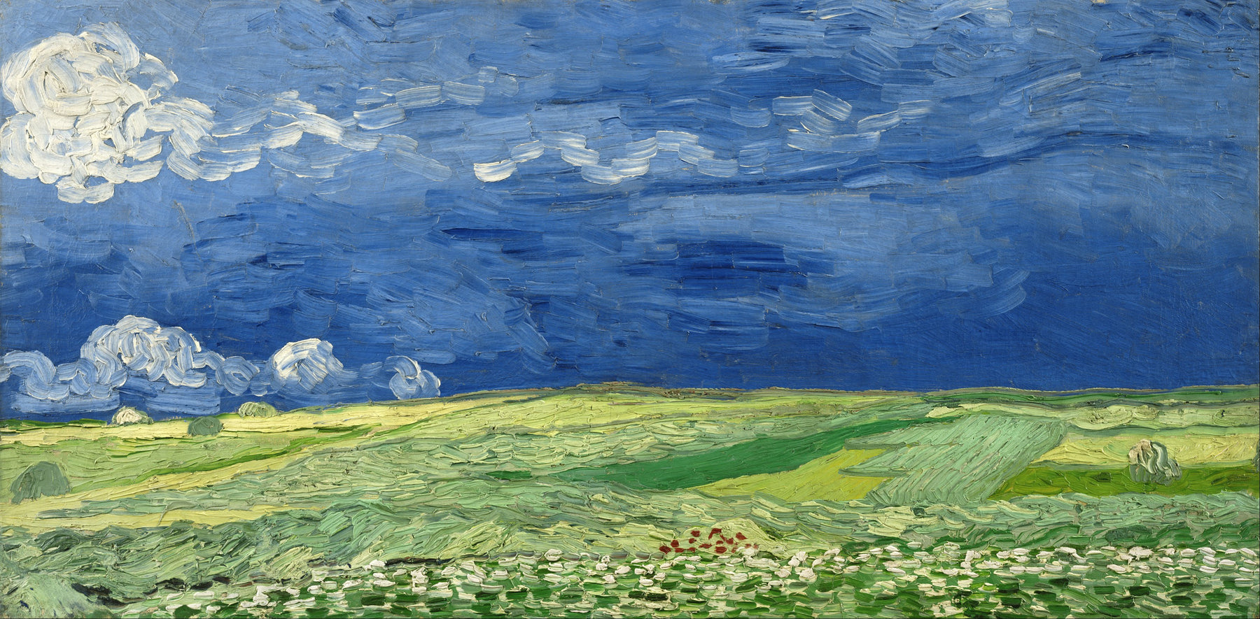 Visconti Van Gogh- Wheatfield Under Thunderclouds Fountain