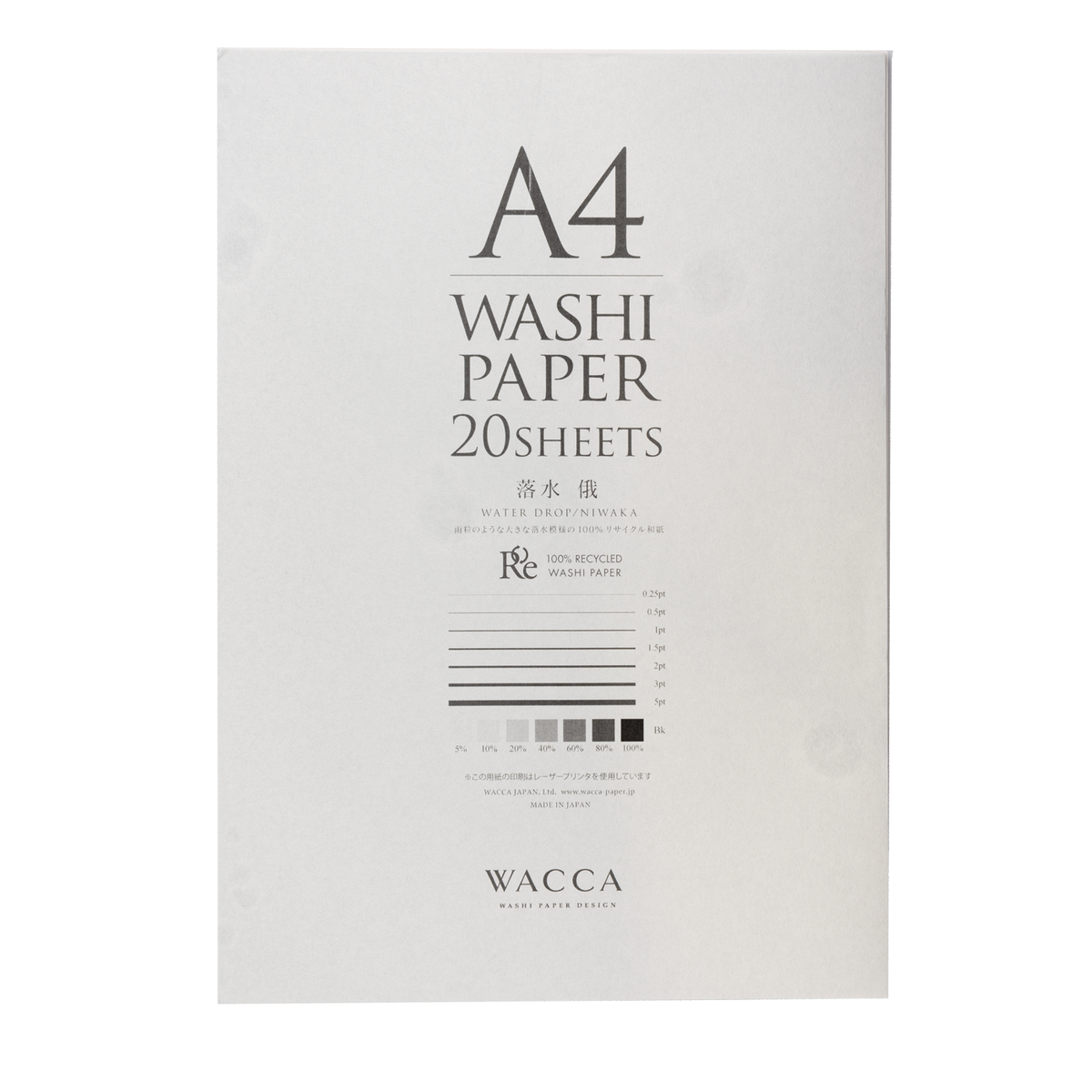 WACCO Washi Paper - Water Drop NIWAKA - A4