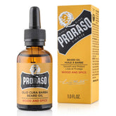 Proraso’s Single Blade Collection Beard Oil formulated to tame, smooth, nourish and protect a long, thick beard. Omega-3 and Omega-6 rich Walnut Oil and Sunflower Oil work to moisturize and condition beard hair. Avocado and Macadamia Nut Oils give extra protection while helping to soften and add a lasting sheen.
