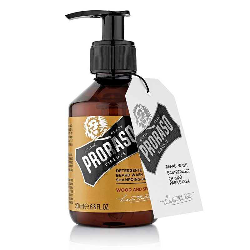 Proraso’s Single Blade Collection Beard Wash is a gentle, yet effective, cleanser for both beard and skin. This low-foaming formula works to soften and smooth the beard while removing dirt, debris and odors.