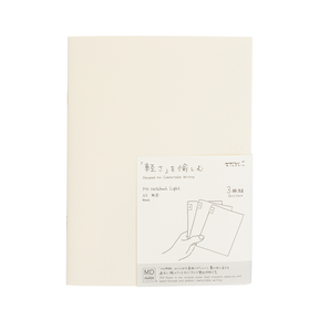 Midori MD A5 Notebook Light- Blank- 3 pack