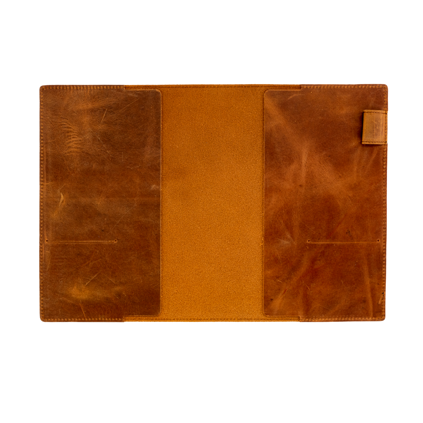 Galen Leather Co.  Leather Slim A5 Notebook  /Planner Cover- Crazy Horse Tan