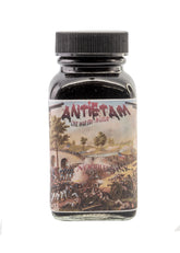 Antietam ink - Is a Red-orange color that leans more red with brown undertones. many say that is has the appearance of drying blood. which could be where it got its name Antietam with is in reference to the deadliest one day battle in American history. This historic event took place September 17, 1862, at Antietam Creek near Sharpsburg, Maryland. This one battle cost The Union a 12,410 casualties with 2,108 dead. Confederate casualties were 10,316 with 1,547 dead. 