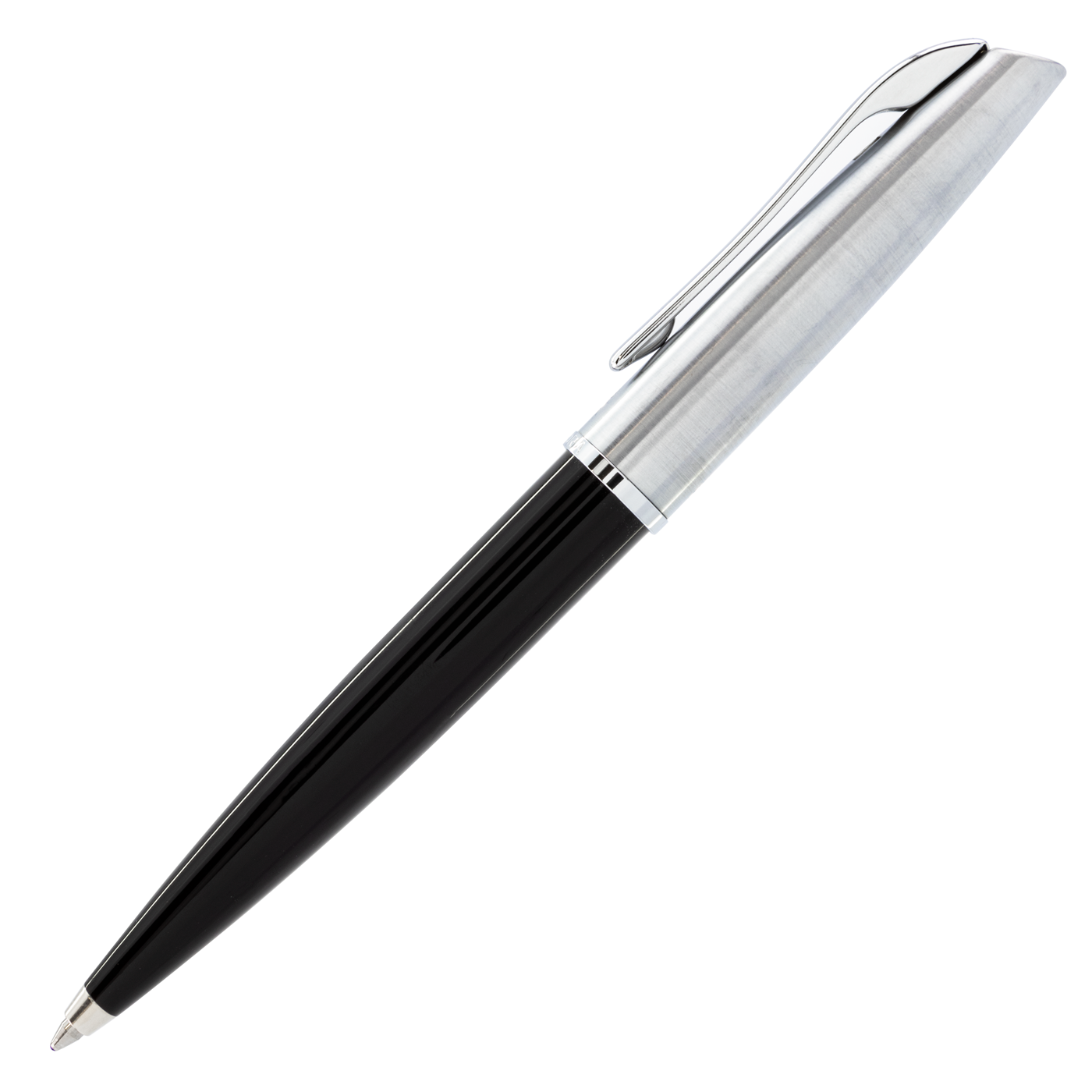 Aurora Style Classic - Black Body w/ Chrome Cap Ballpoint