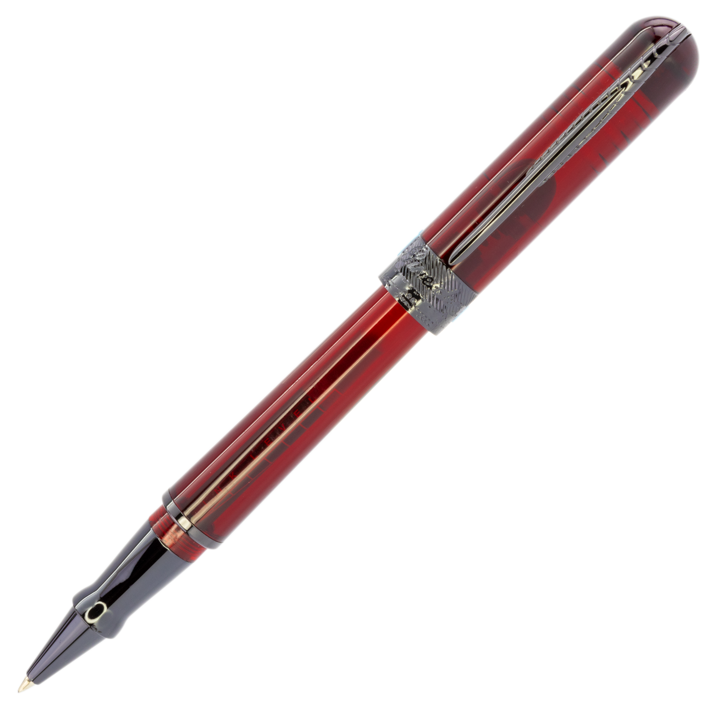 Pineider Avatar Black Edition UR Rollerball- Wine Red