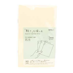Midori MD B6 Slim Notebook Light- Grid - 3 pack