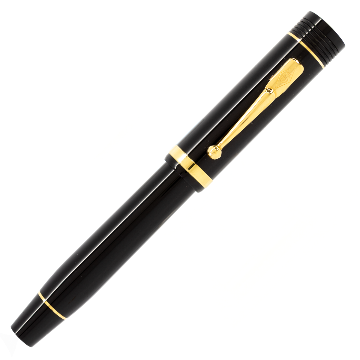 Conway Stewart Churchill Classic Black with Gold Trim