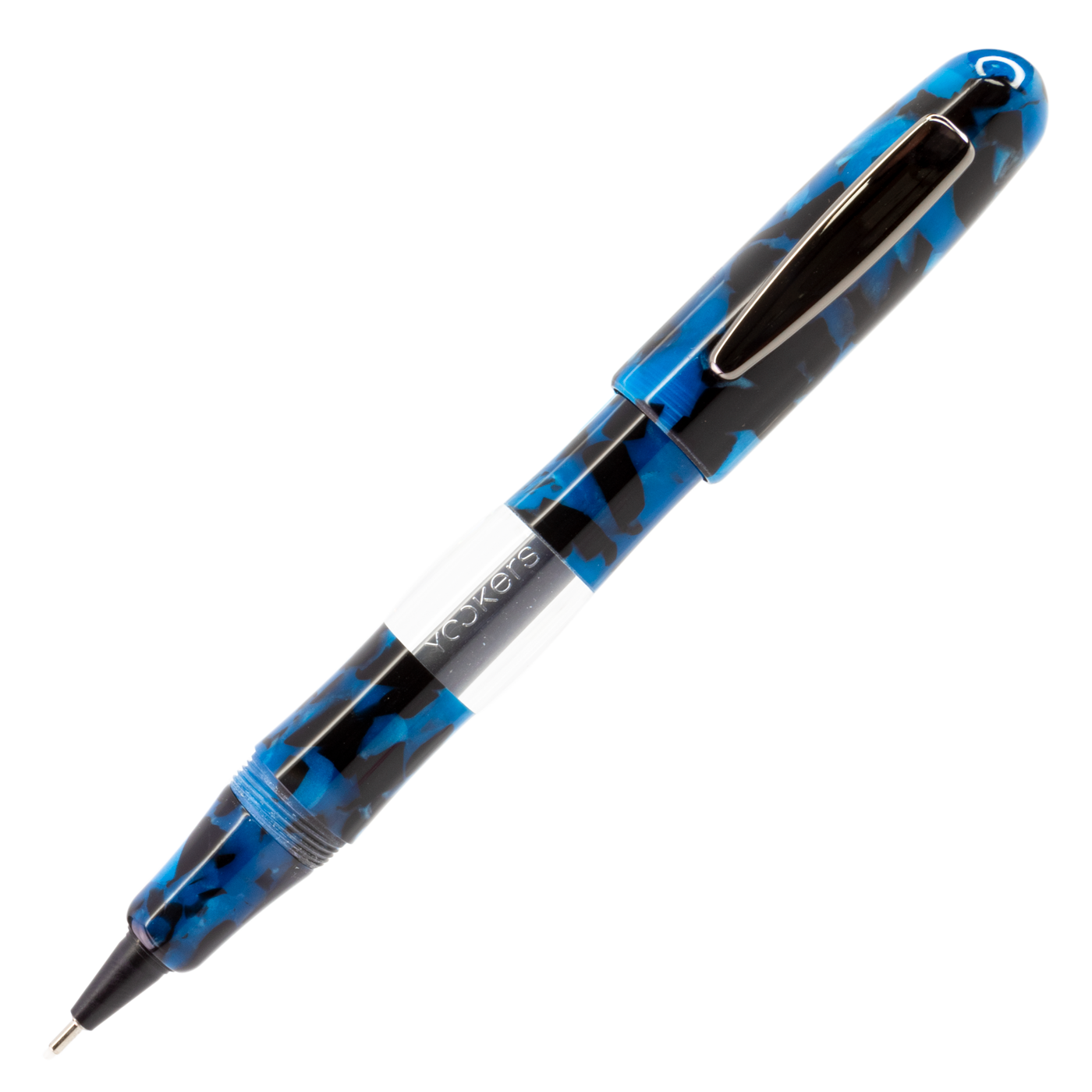 Yookers Gaia Fiber Pen Blue/Black Marble Resin