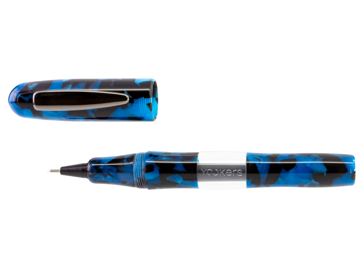 Yookers Gaia Fiber Pen Blue/Black Marble Resin