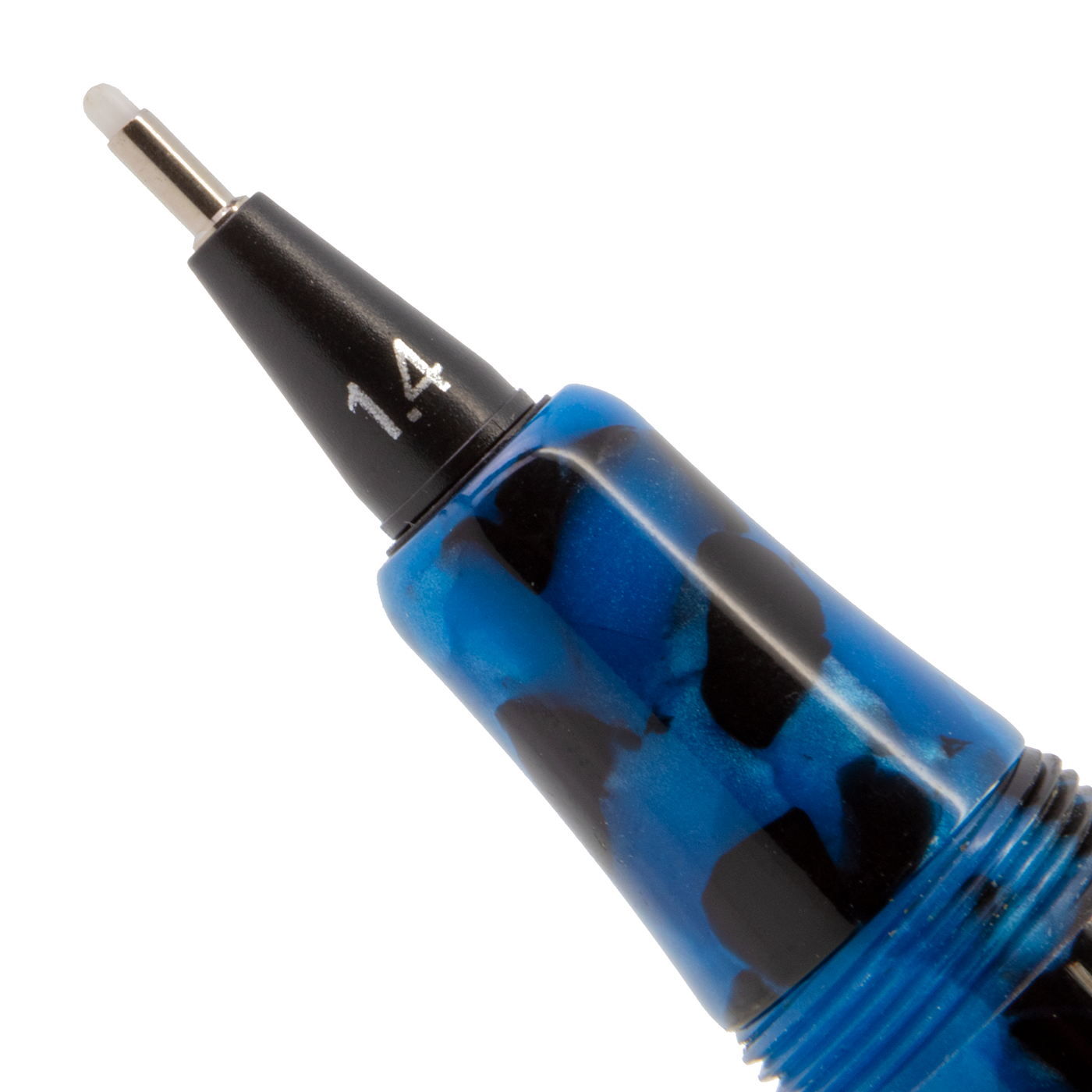 Yookers Front Section for Gaia Fiber Pen Blue/Black Marble Resin