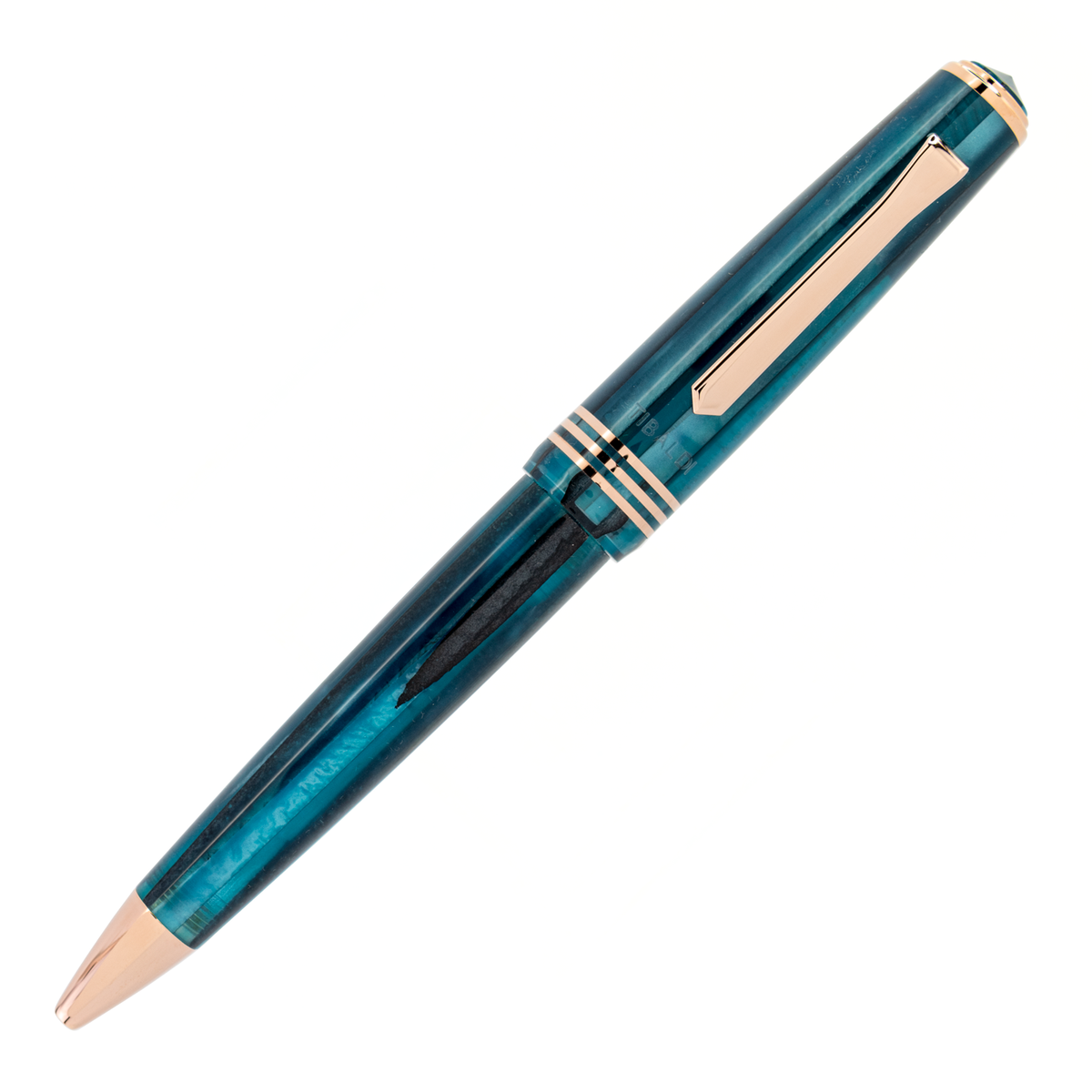 Tibaldi N60 Bora Bora Resin with Rose Gold Trim Limited Edition Ballpoint Pen