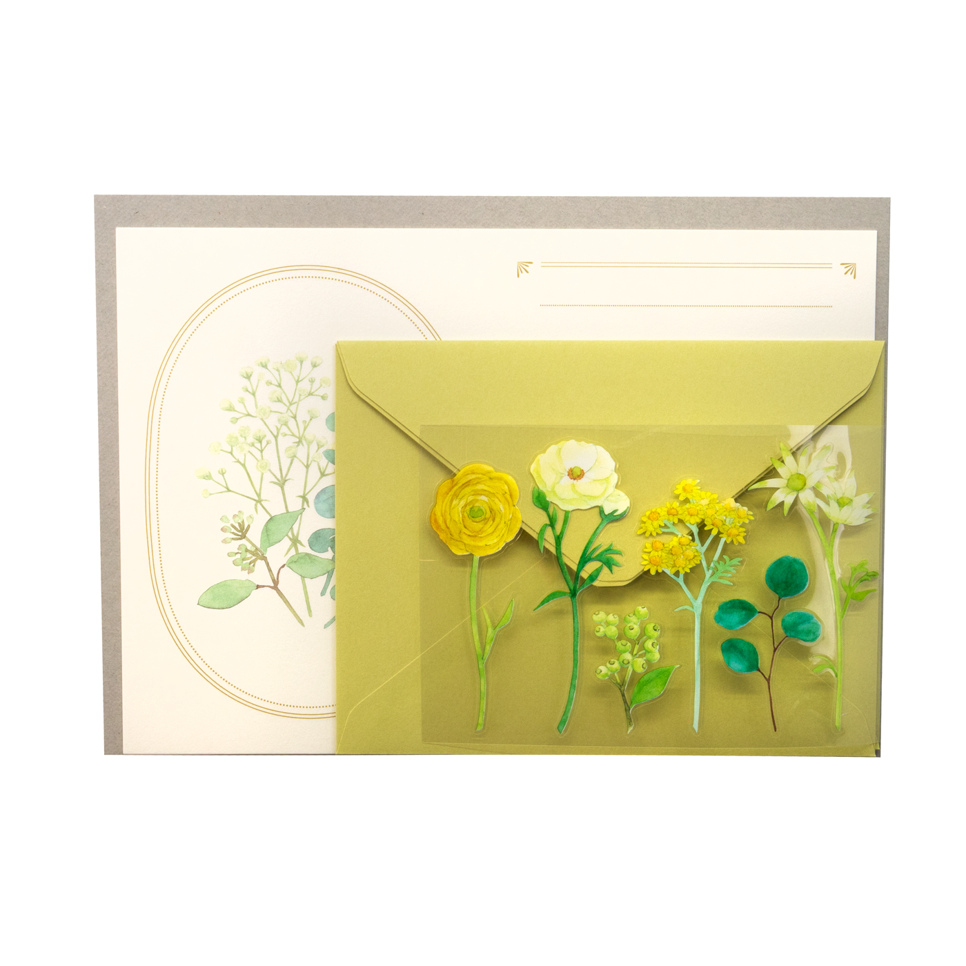 Midori Letter Set 495- Bouquet Sets