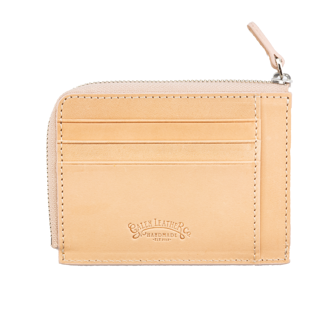 Galen Leather Co. Zippered Mega Mini Wallet- Undyed Leather