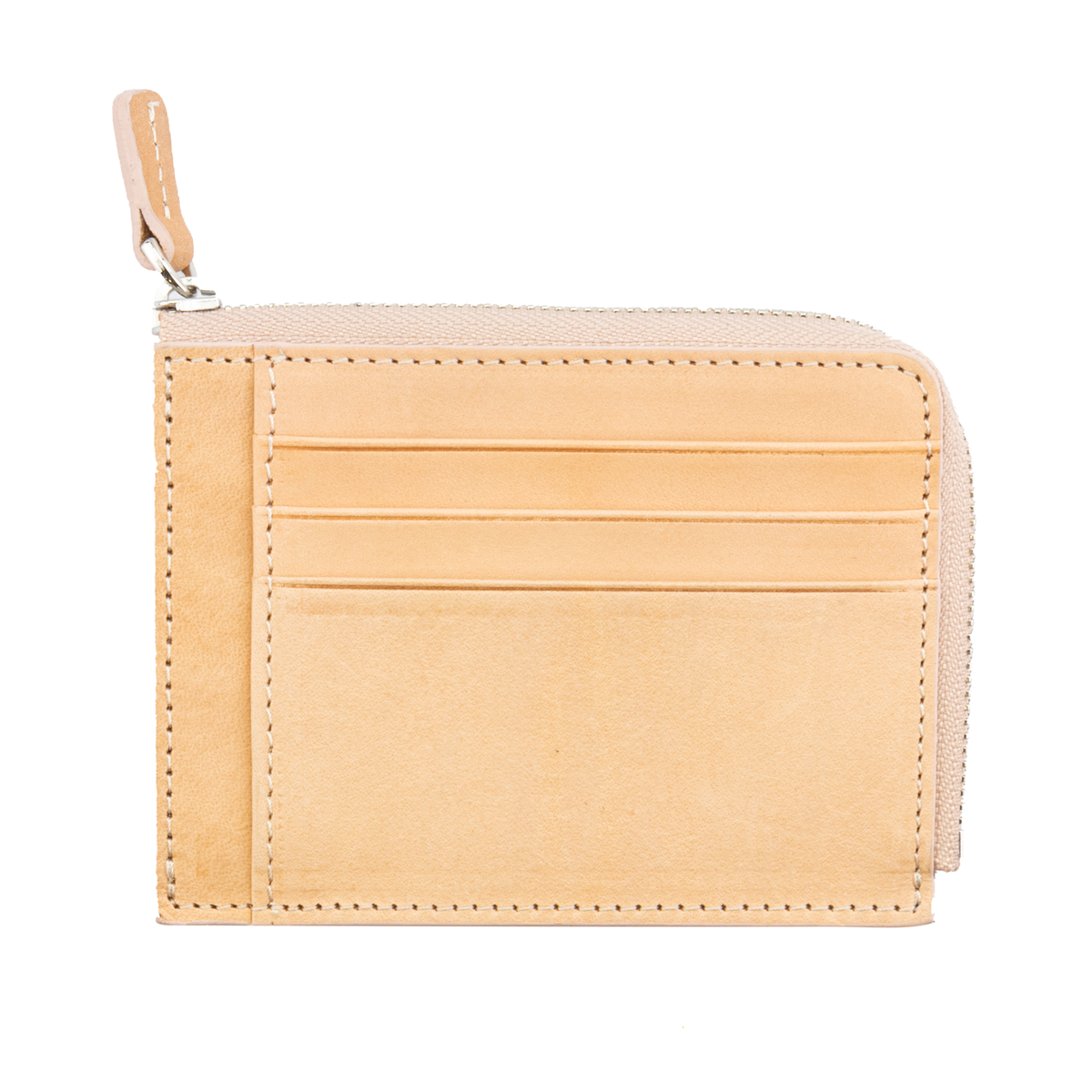 Galen Leather Co. Zippered Mega Mini Wallet- Undyed Leather