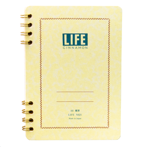 Life Stationery Cinnamon Note A6 Side Ring-Bound Notebook