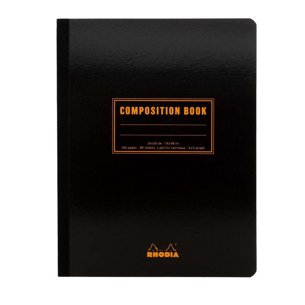 Composition notebook A5 Grid - Orange - Rhodia