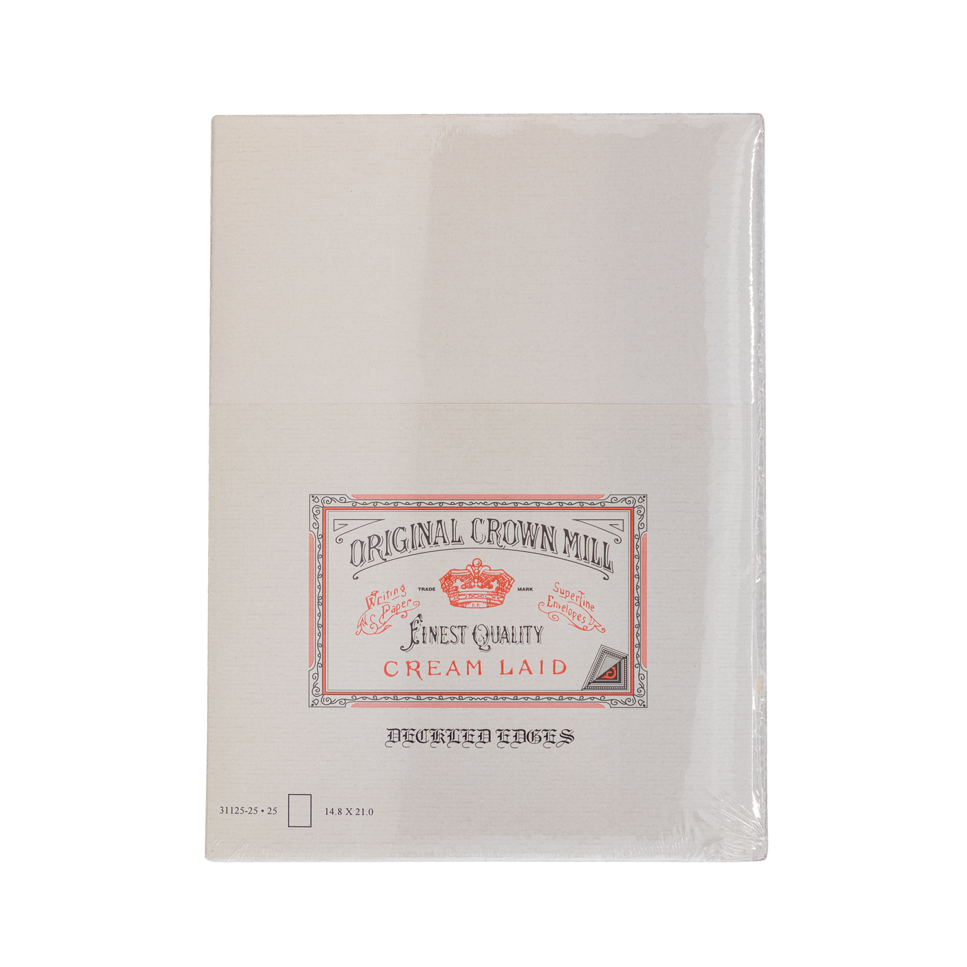 Original Crown Mill Classic Deckle Edge Sheets Grey (5.75 x 8.25in) 25 Pack