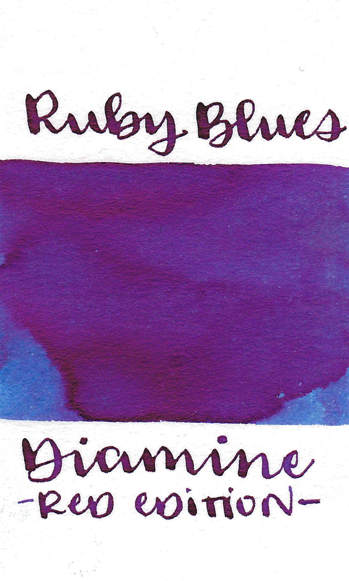 Diamine Red Edition Ruby Blues Sheen