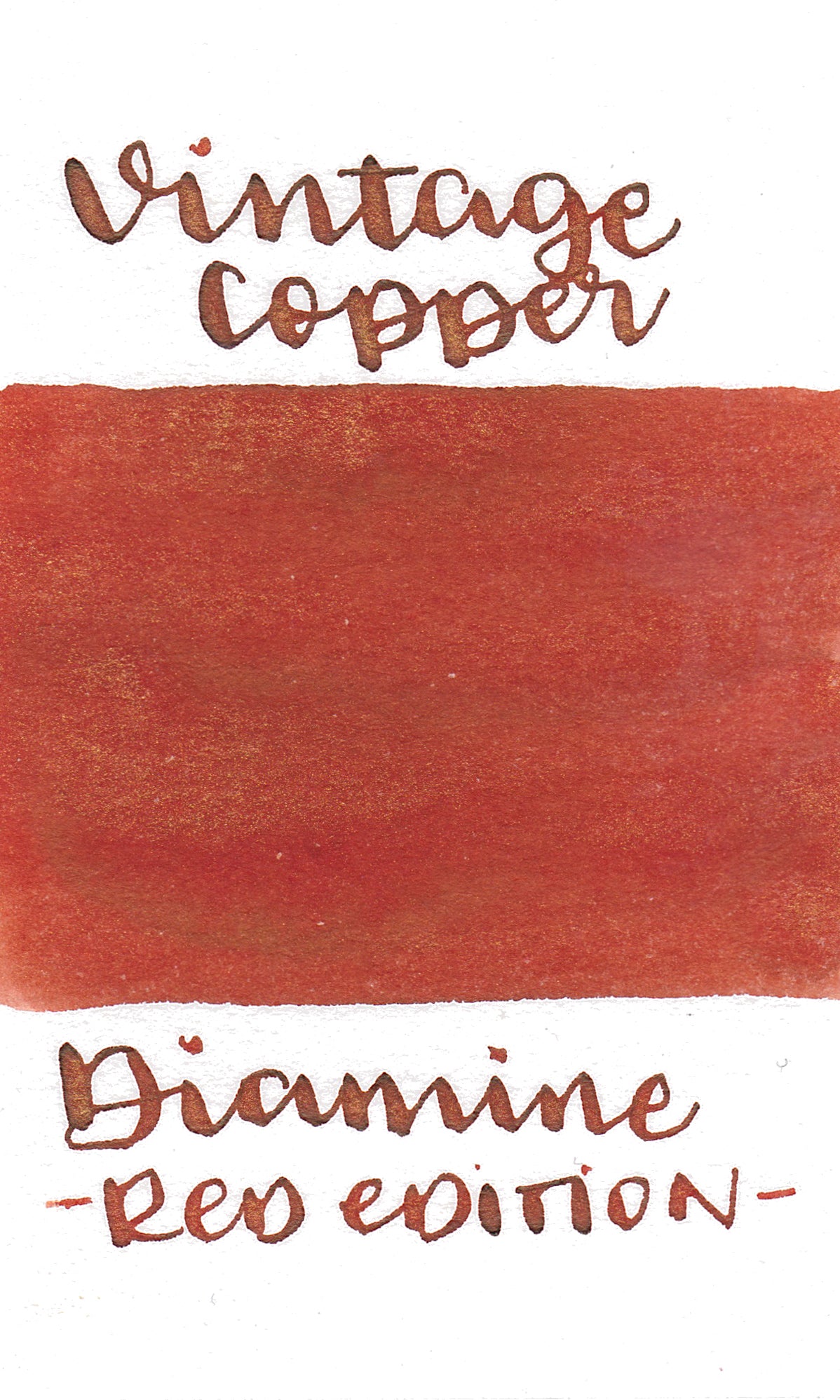 Diamine Red Edition Vintage Copper Shimmer