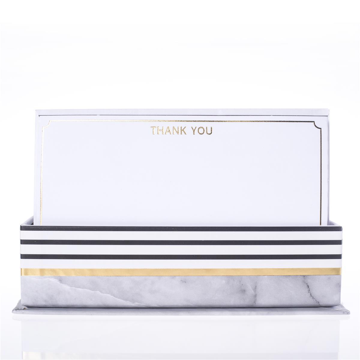 Graphique Grey Granite "Thank You" Note Card Set