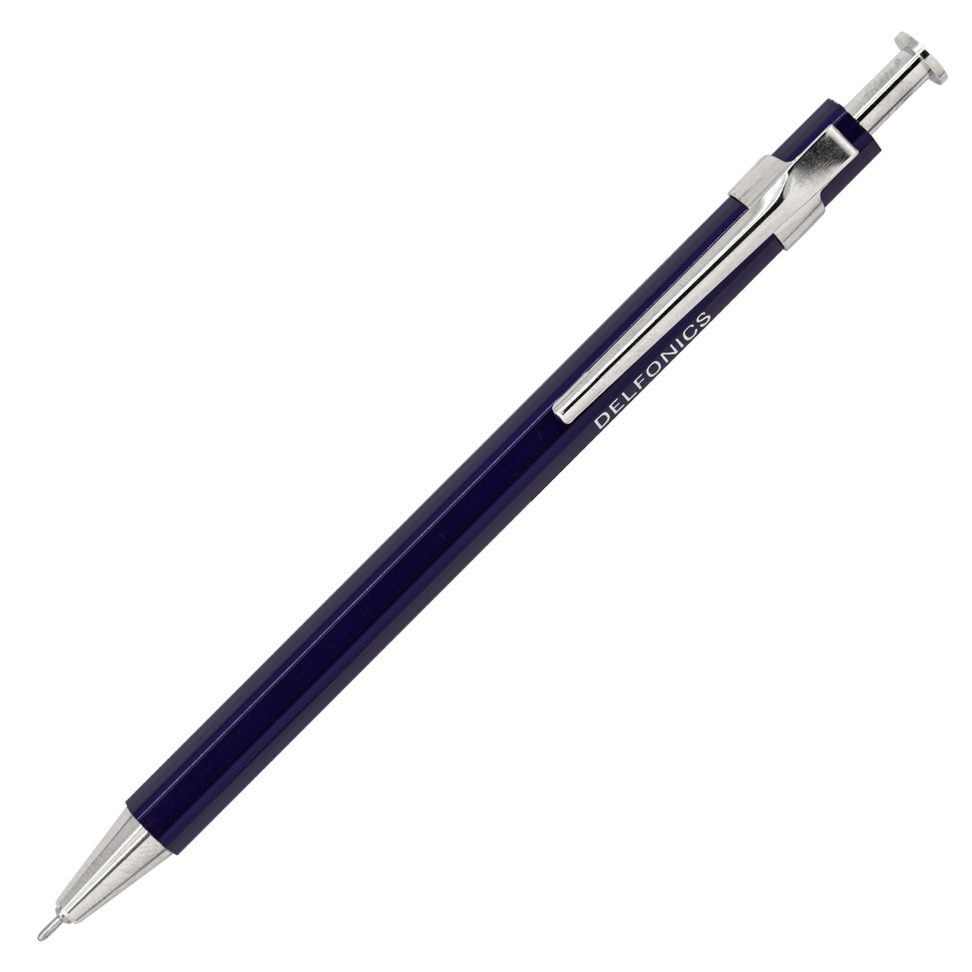 Delfonics Mini Hexagonal Wood Ballpoint- Dark Blue