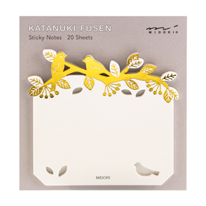 Midori Sticky Note - Die Cutting Foil Stamping Birds